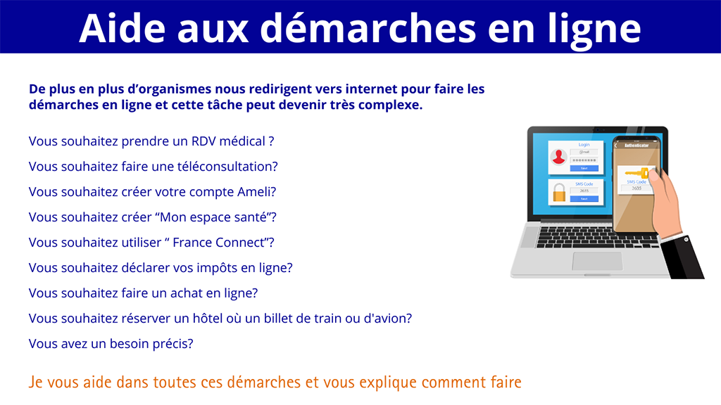 Aide aux dï¿½marches en ligne